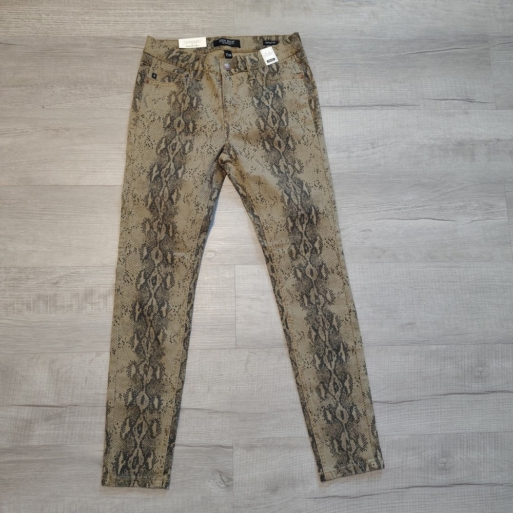 Judy Blue jb84177 Jeans‎ Snake Skin 7/28 NEW Skinny Cigarette Mid Rise
